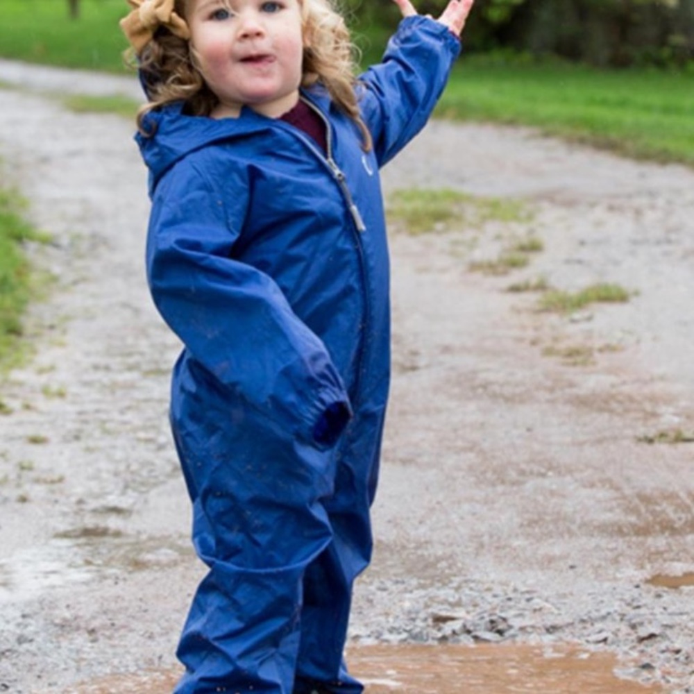 Hippychick Toddler Waterproof Packasuit Blue size 2-3 years